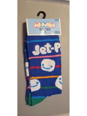 Jet-Puffed Crew Socks for Men, Size 6-12